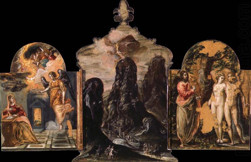 El Greco The Modena Triptych china oil painting image